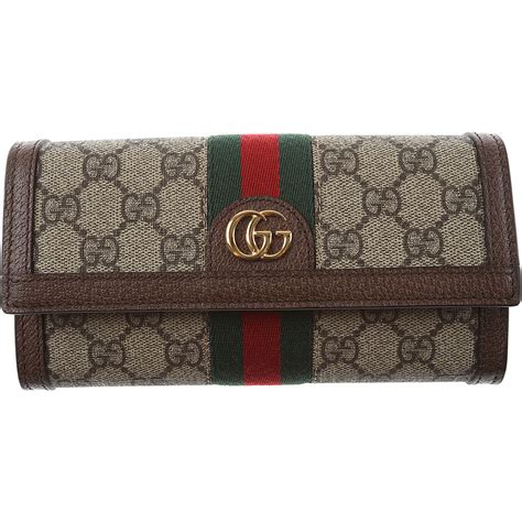 gucci mens beige monogram wallet designs|women authentic gucci wallets.